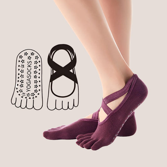 Grace Meets Grip: The Full Toe Natalie Strap GripSocks