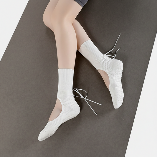 Full Toe Ballerina Fitness Grip Socks: Graceful Support for Pilates, Barre & Studio Fitness